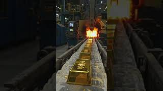 Pure Gold Bar Manufacturing Process Inside Mega Factory#shortsfeed#shorts