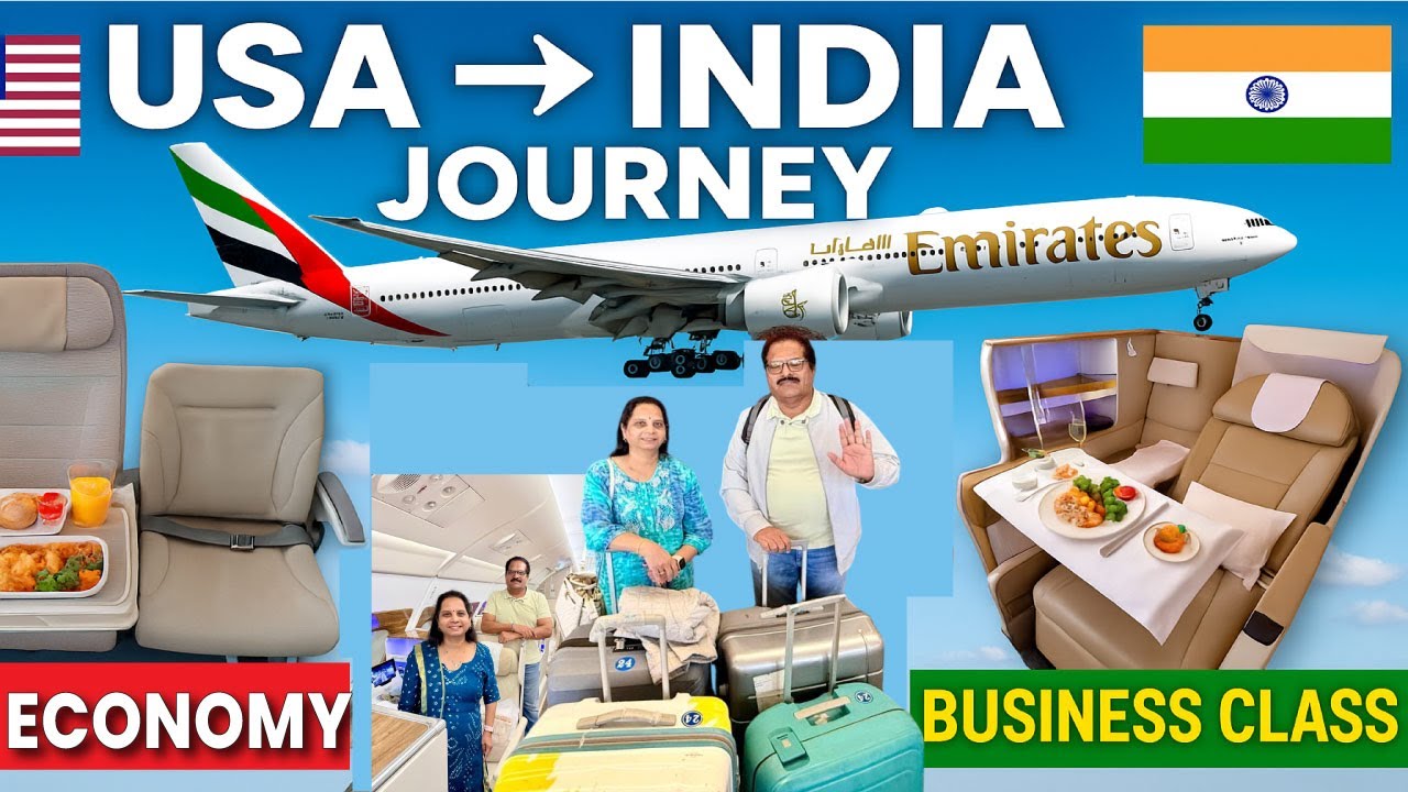 Seattle to India Flight on Emirates | Economy & Business Class Full Journey