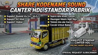 KD SOUND CANTER HDL STANDAR PABRIK PALING MIRIP ASLINYA BUSSID V4.5.1