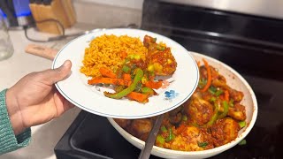Jollof Rice, Crispy Chicken & Veggie Sauce | Comfort Food Done RIGHT