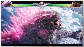 Godzilla Kong Vs Scar King With Healthbars Godzilla X Kong The New Empire Trailer