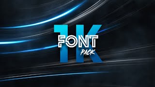 1k Subscribers Font Pack | Free to Download | 2020 | screenshot 2