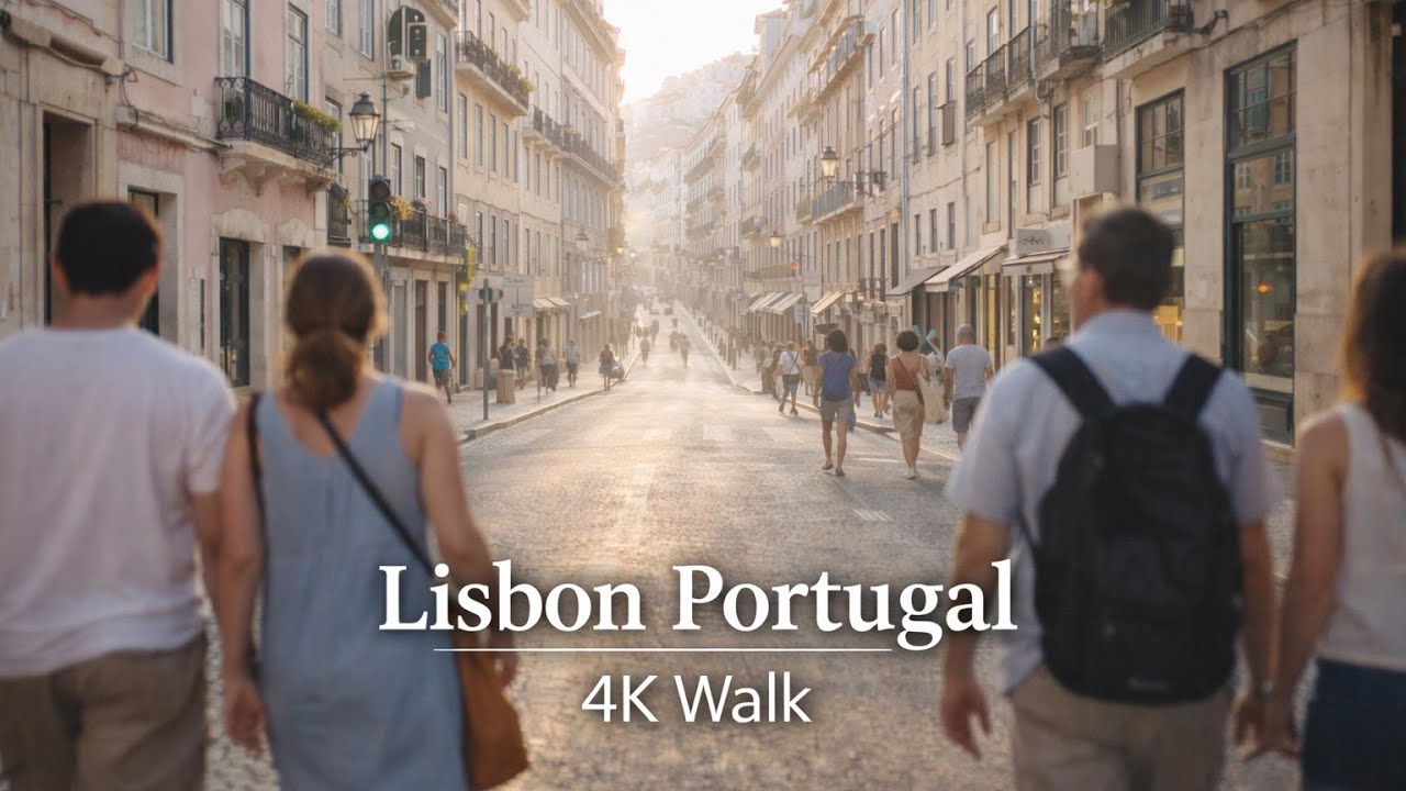 Lisbon Portugal 4K Walk – The Art of Moving Slowly