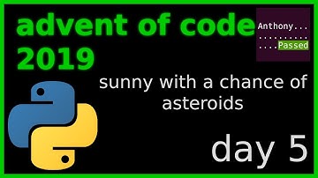 advent of code 2019 - day 5 (python + sqlite + rust)