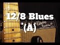 12/8 Blues Backing Track in A