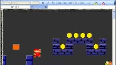 【Mario】Excel Mario / エクセルでスーパーマリオを作ってみた。【完成版】