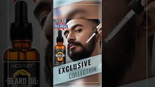 100% Natural Sandalwood Scent 30ml Beard Oil and 30g Balm Soften Strengthen Moisturize Men Beard ...