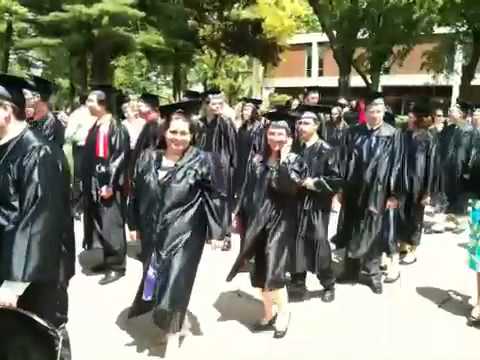 Candace graduation procession