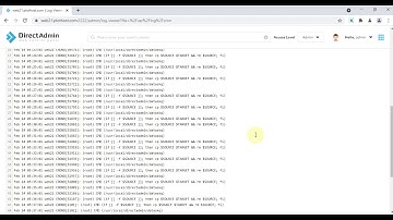 DirectAdmin Log Viewer