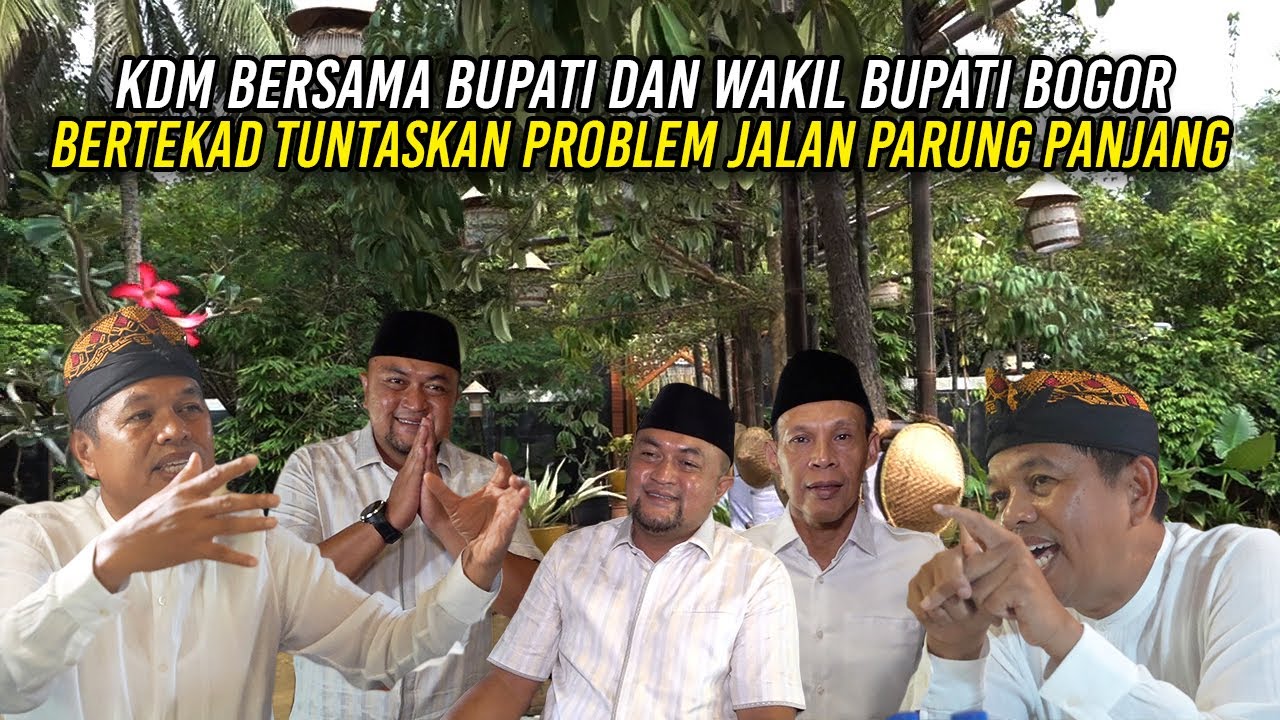 KDM BERSAMA BUPATI DAN WAKIL BUPATI BOGOR | BERTEKAD TUNTASKAN PROBLEM JALAN PARUNG PANJANG
