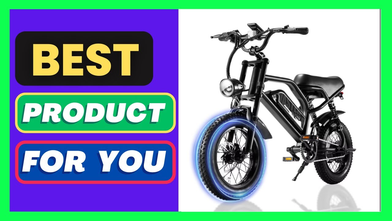 VDL Mountain Electric Bike , 16" Fat Tire Ebike, Wider Seat 800W