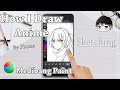 【Medibang Paint】Drawing Anime by Phone 【Sketching】