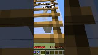 POV: you fail in parkour 😅 #minecraft #gaming #clutch #nobatidao #memes #minecraftshorts