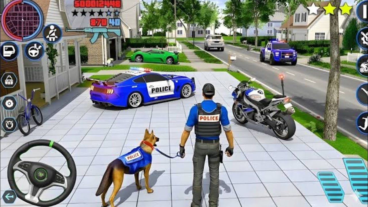 Police Car Chase Simulator 3D Game - Real Cop Cars Driving Simulator 2025 - Android GamePlay