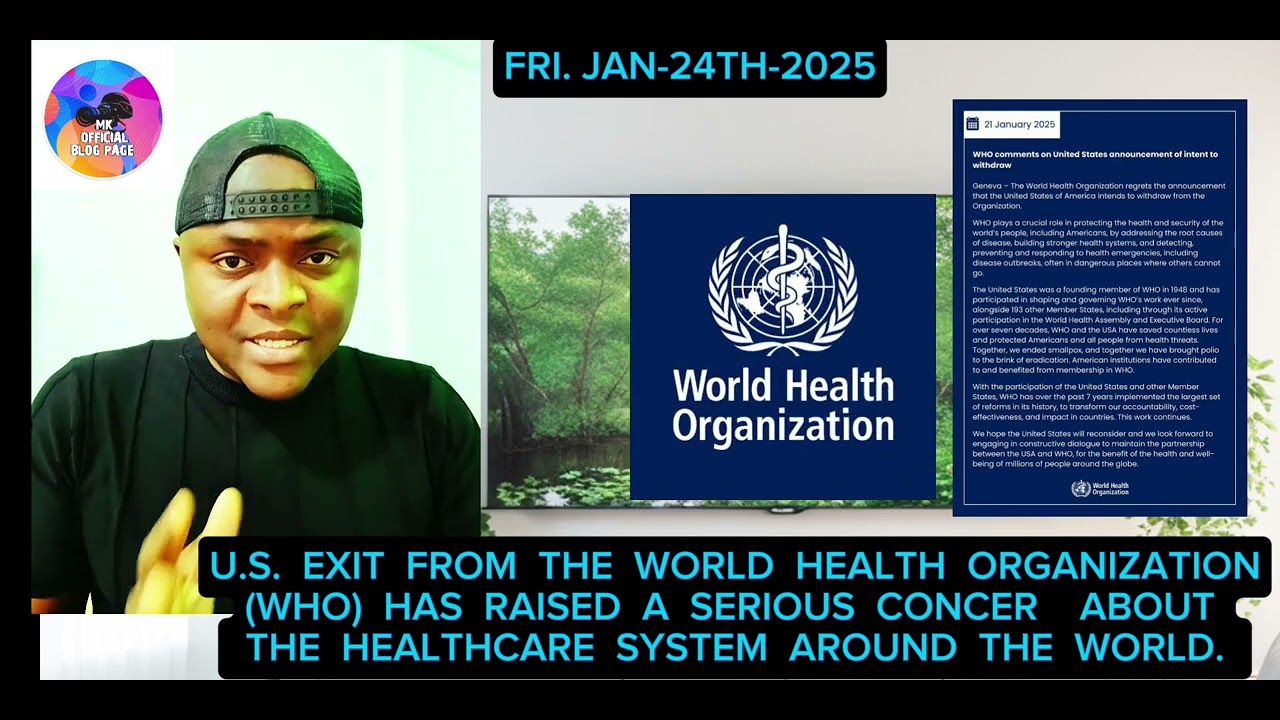 U.S. EXIT FROM THE WORLD HEALTH ORGANIZATION HAS RAISED A SERIOUS ...