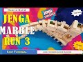 Jenga Tutorial #57: Jenga Marble Run Build Series! 🧱✨ (Design/Part-3) Easy Steps, Amazing Results!
