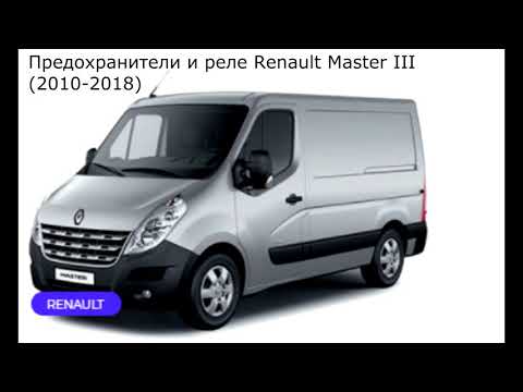 Предохранители и реле для Renault Master III (2010-2018)