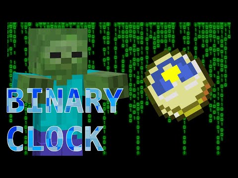 Binary Clock Timelapse - build ideas | MINECRAFT