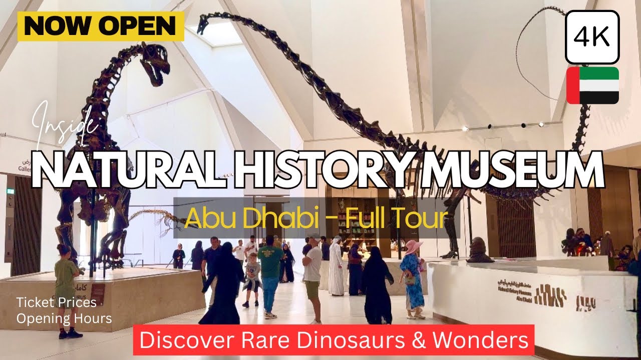 Inside The Natural History Museum Abu Dhabi! (NEW) SPECTACULAR Exhibits, Attractions & More! 4K