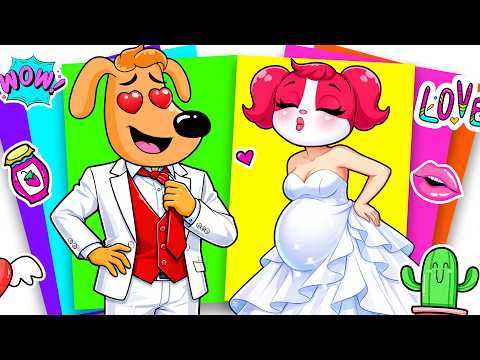 🩷💖 SECRET ROOM of Labrador PREGNANT SWEET Papillon Sticker Book #paperdiy #asmr #sherifflabrador