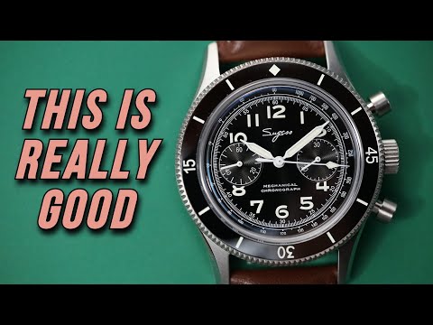 Sugess Blancpain Air Command Homage - Hand-Wound Mechanical Chronograph Swan Neck ST19