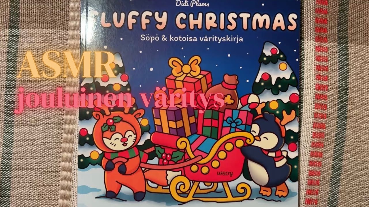 ASMR SUOMI - jouluinen väritys 🎅🏼🎄