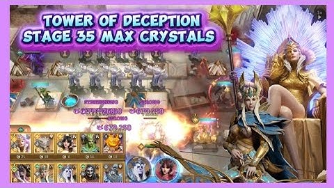 Tower of Deception | STAGE 35 | Max Crystals | Ingrid the Goat! | Watcher of Realms. 