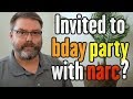 You've been invited to a birthday party with the narc ex