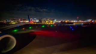 TAKEOFF FROM LAX AT NIGHT! DELTA AIRLINES BOEING 737-900ER ROARING OUT OF LOS ANGELES - W/ ATC AUDIO