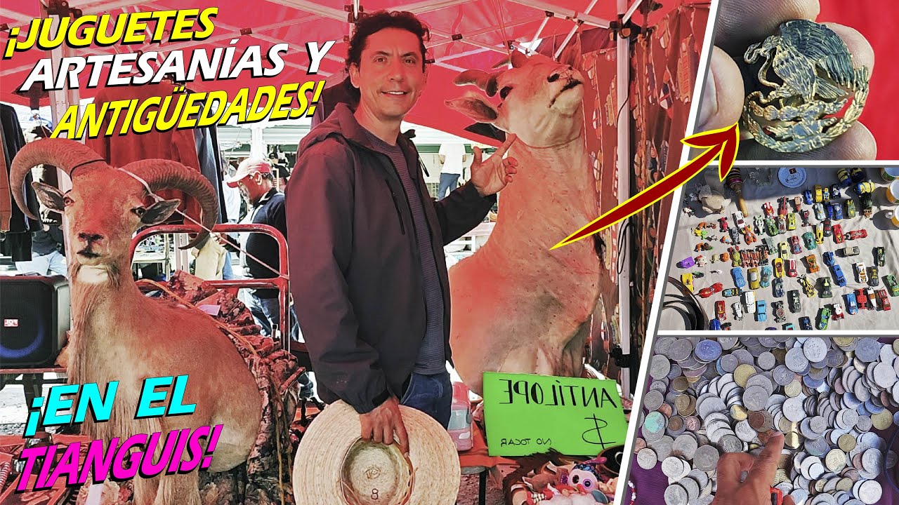 ¡Hay 💲 VALIOSA Cristalería, Juguetes, Artesanías y Antigüedades en el Tianguis del PIOJO!