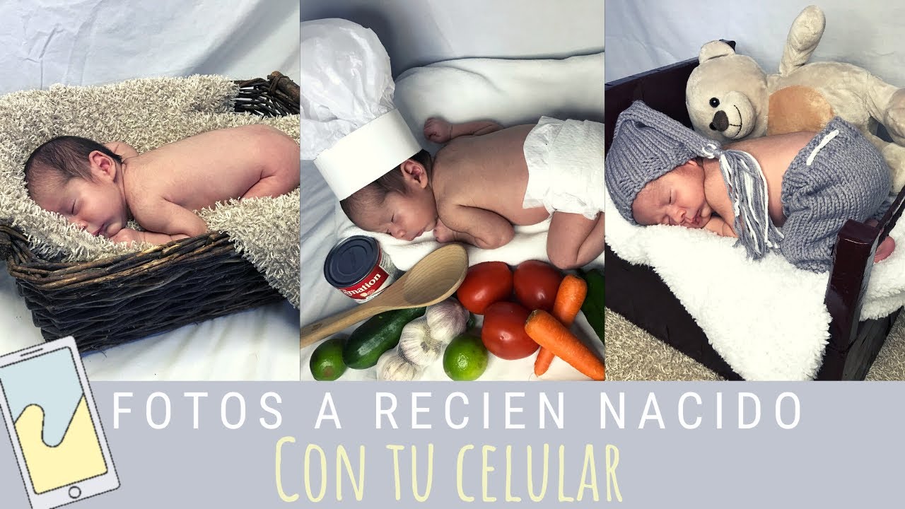 IDEAS DE FOTOS PARA RECIÉN  NACIDOS! CON TU CELULAR 📱