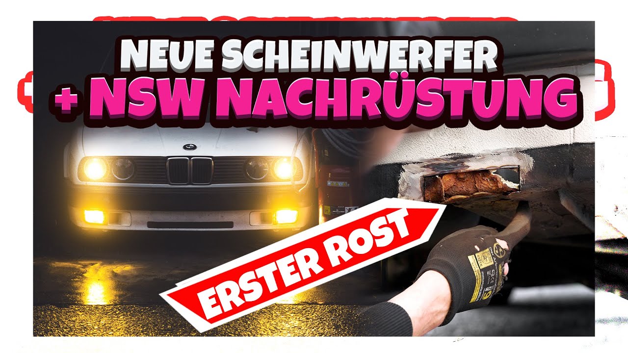 DAS MUSSTE EINFACH SEIN! | NSW nachrüsten + schwarze Scheinwerfer | BMW E30 316i | CLRBLNDVISUALS