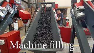 Charcoal packing machine Demo