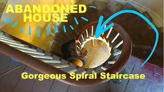 Gorgeous Spiral Staircase- Salvaging Abandoned 120 Year Old House