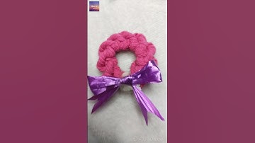 DIY Macrame Flower Wreath | Macrame Flower Ornament Tutorial