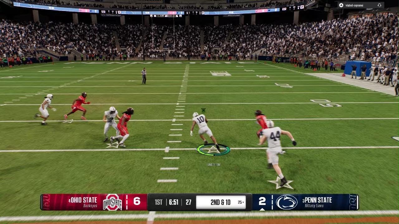 EA SPORTS College Football PENN STATE VS OHIO STATE - YouTube