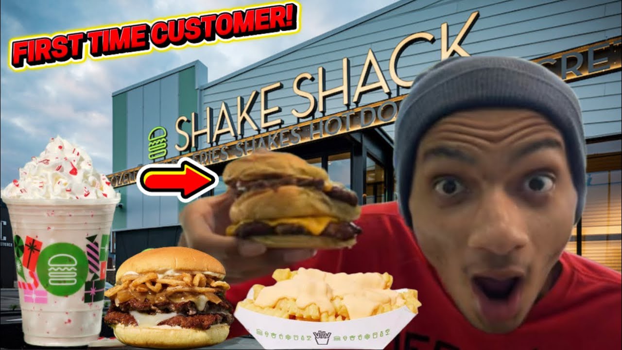 Мой ПЕРВЫЙ раз в Shake Shack (пробую новые блюда из меню!)