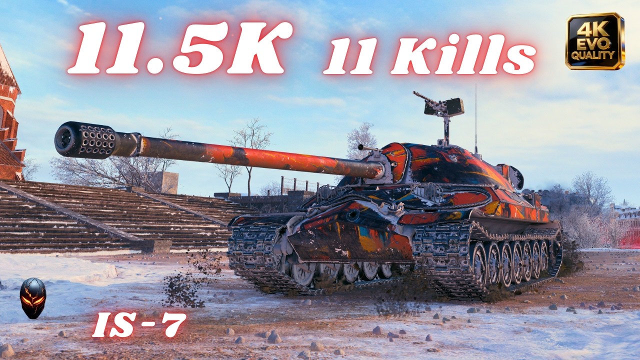 IS-7  11.5K Damage 11 Kills & IS-7  11K Damage  World of Tanks #wot