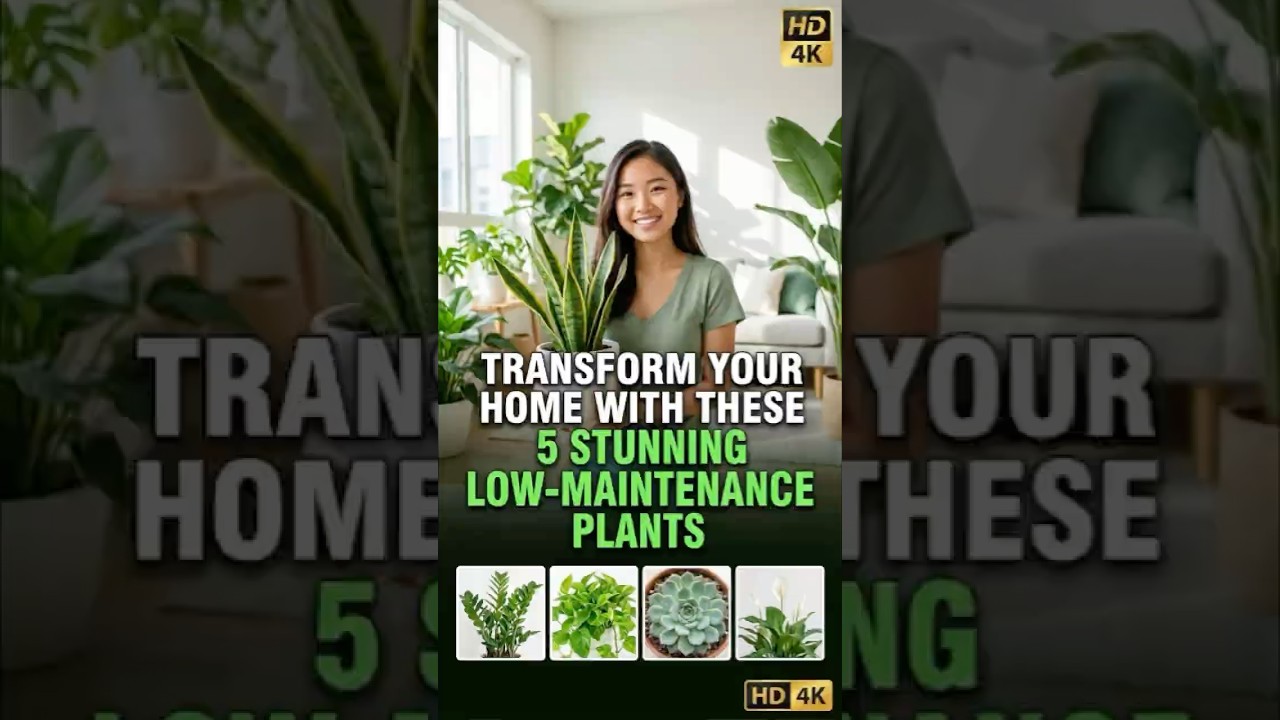 Transform Your Home with These 5 Stunning Low-Maintenance Plants 🌿 