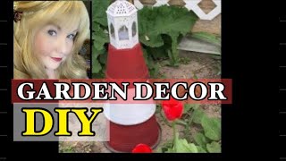 Craft A Garden Lighthouse EASY DIY Tutorial