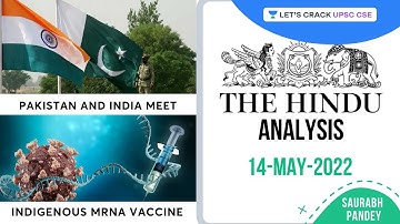 The Hindu Newspaper Editorial Analysis | 14th May | Saurabh Pandey | Let