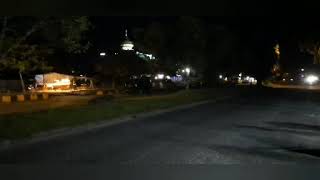 Jln Garuda Palangka Raya di malam hari