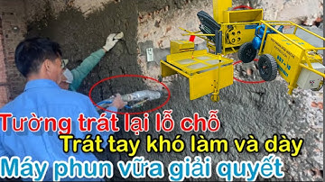 Bàn giao lắp đặt Máy Phun Vữa Trát Tường HBT10 +13 cho anh Hưng ở Đầm Hà Quảng Ninh | Thái Vương