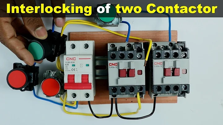 interlocking of two contactors Explained with circuit diagram @TheElectricalGuy