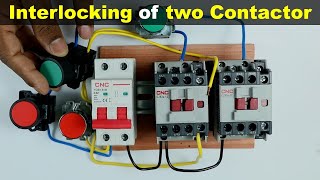 interlocking of two contactors Explained with circuit diagram @TheElectricalGuy
