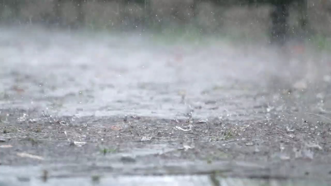 Heavy Rain Sounds for Sleeping, Studying & Relaxing | 2 Hours | No Thunder