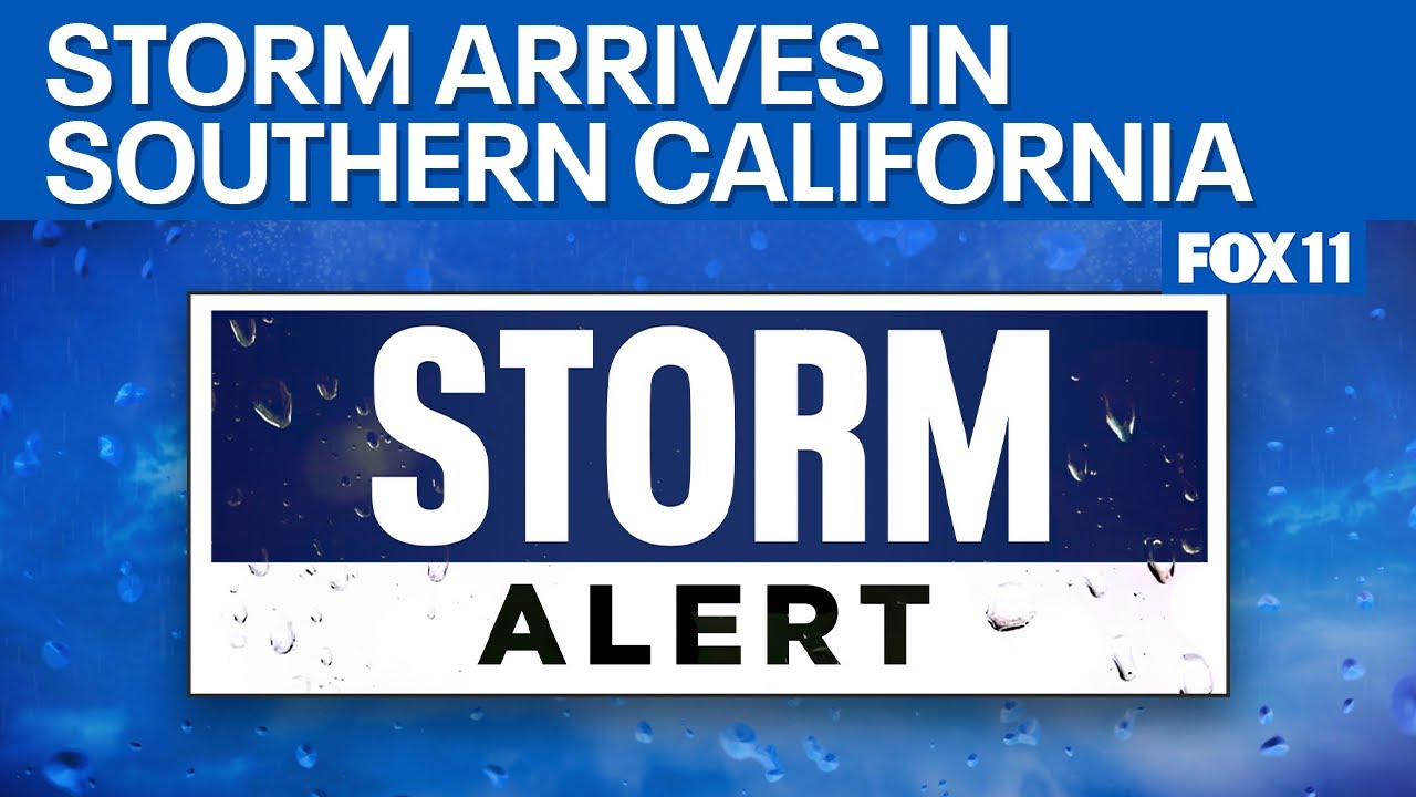 Storm arrives in Southern California - YouTube
