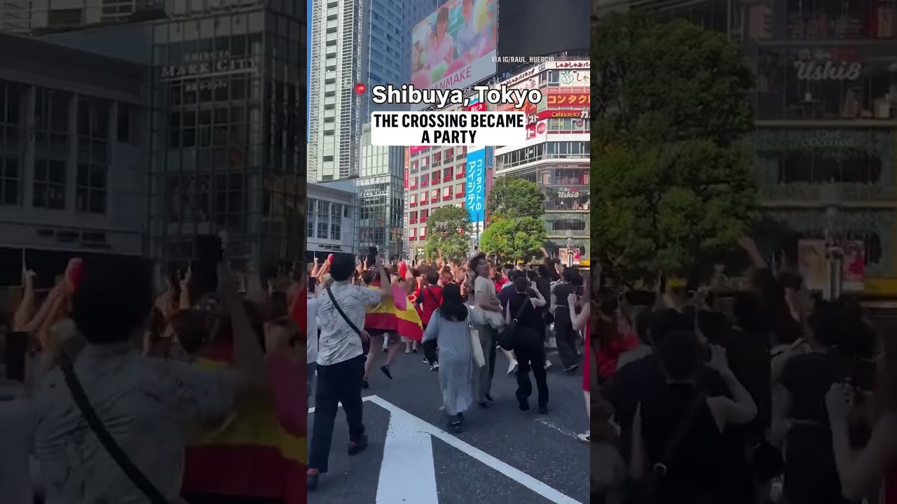 From Spain to Shibuya, the world champions are being celebrated everywhere 🌍🇪🇸