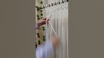 macrame curtain. #macramepattern #handcraft #diy #macrametutorial