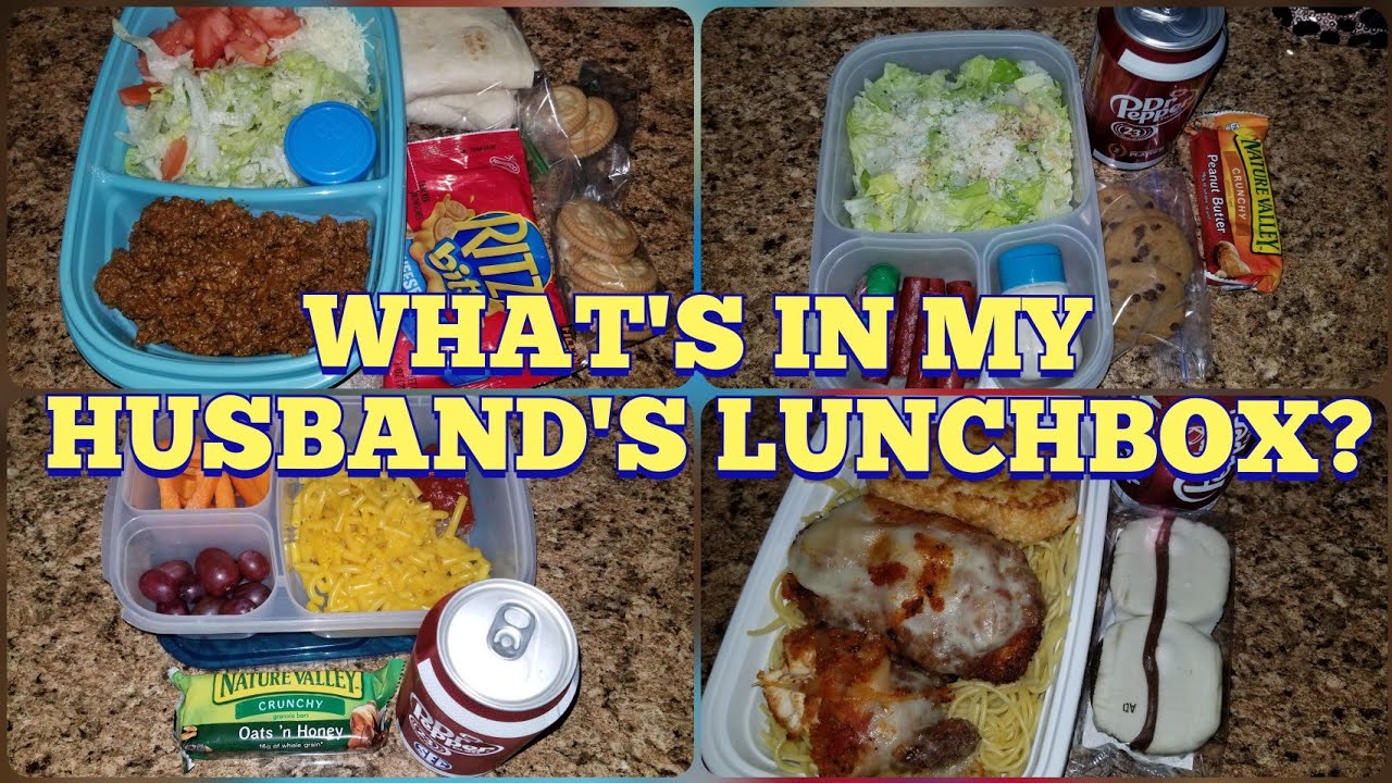 What's in my HUSBAND'S lunchbox? - YouTube